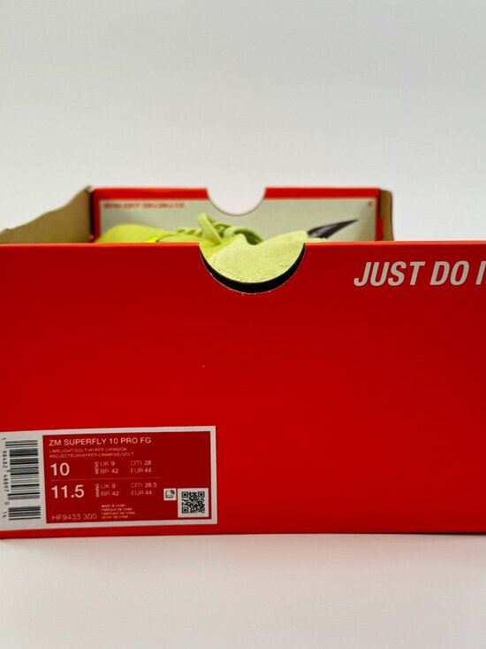 Nike Zoom Superfly 10 Pro FG \'Limelight Hyper Crimson\' HF9433-300 Multi Size main image 11